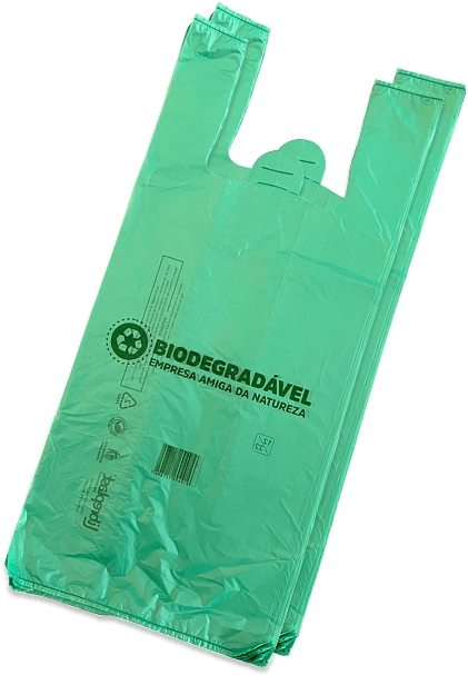 Imagem sacola biodegradável